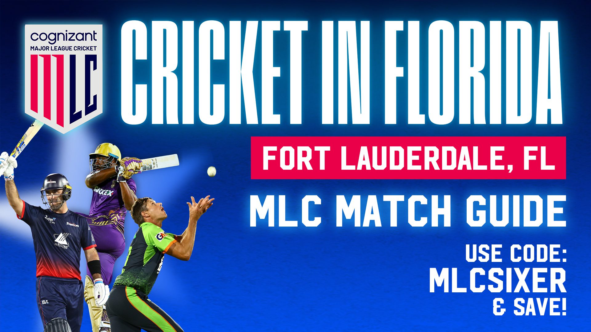 Welcome to Major League Cricket 2025 in South Florida ๐ย