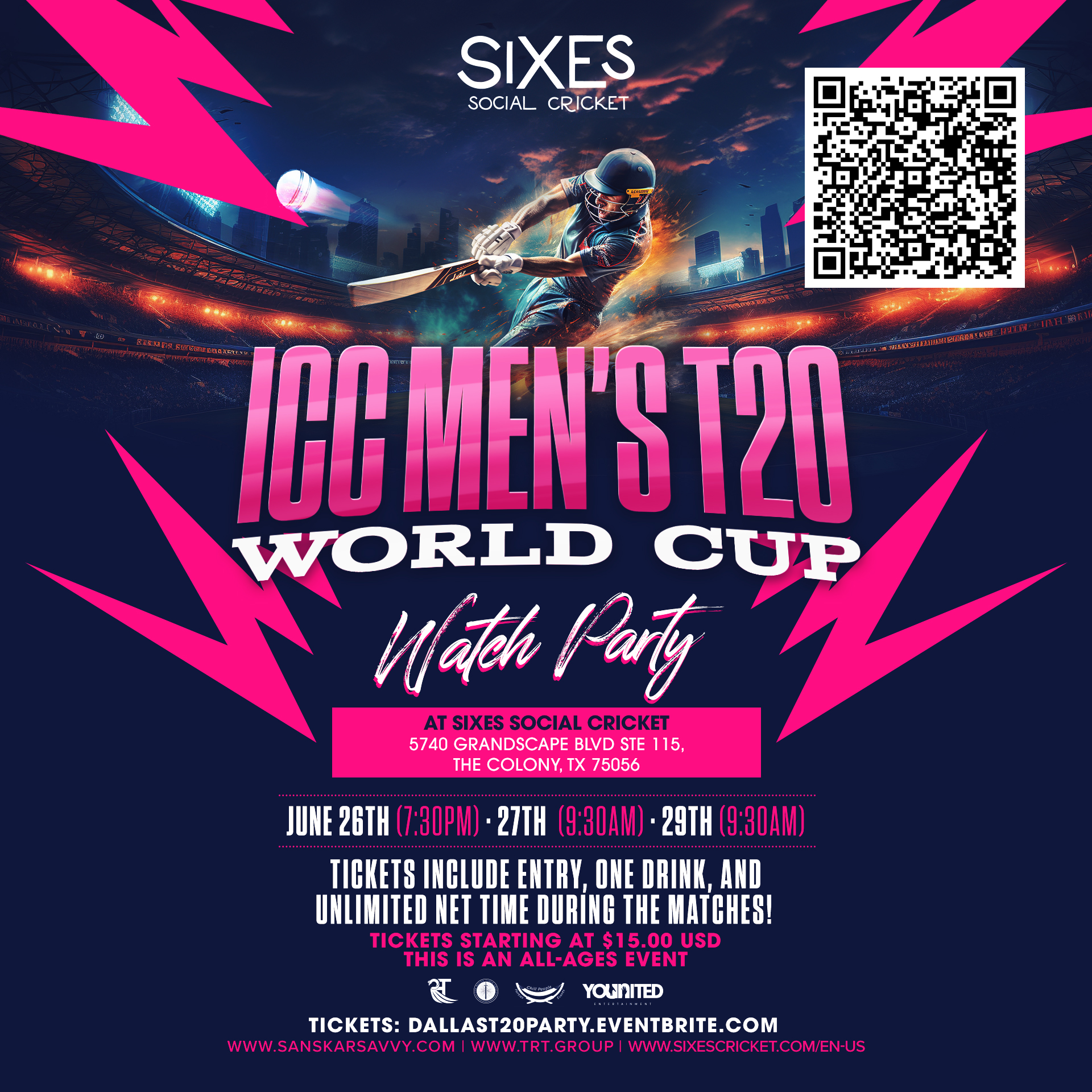 Catch Every Moment: ICC Men’s T20 World Cup Watch Party Spectacular!