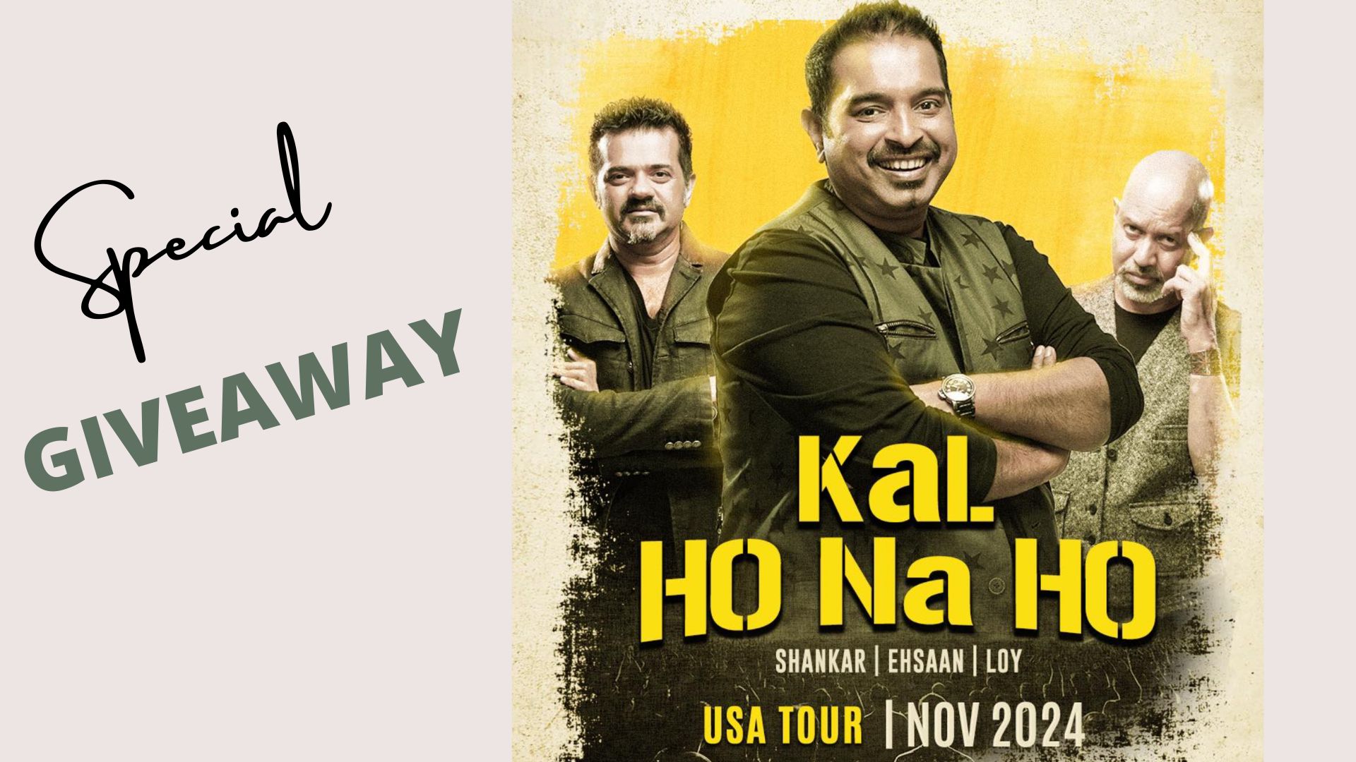 Shankar-Ehsaan-Loy Bring “Kal Ho Na Ho” Tour to the USA – Here’s How to Win Tickets