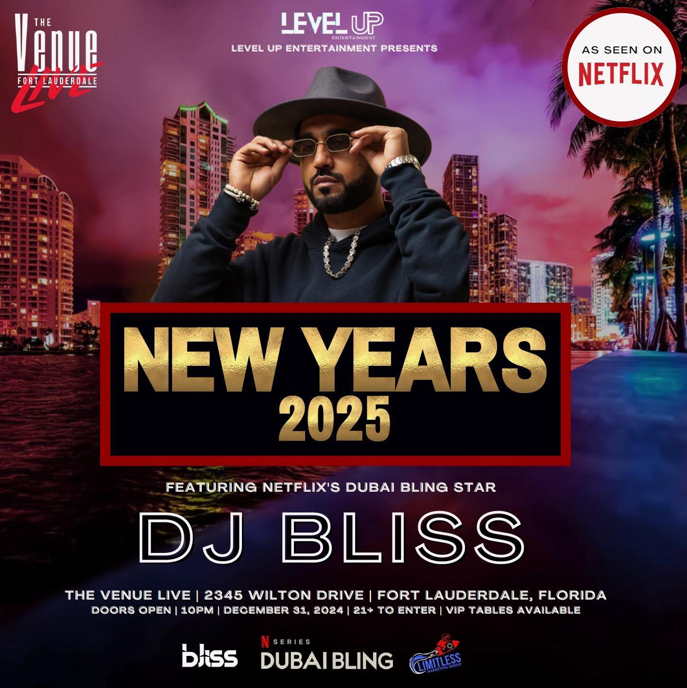 Celebrate New Year’s Eve in Style with DJ Bliss at The Venue, Fort Lauderdale