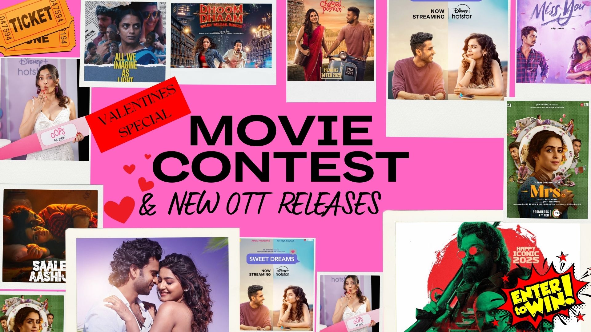 Watch, Stream & Win! Best OTT Releases to Watch This Valentine’s Season + Win FREE Movie Tickets!