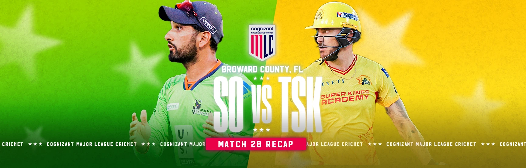 Faf du Plessis and Adam Milne Dominate as Texas Super Kings Crush Seattle Orcas