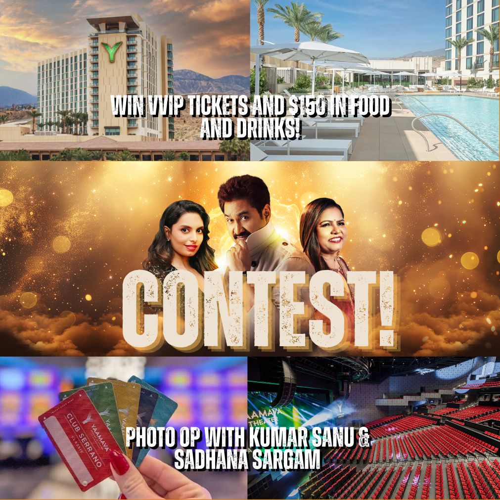 Win a VVIP Bollywood Night at Yaamava’ Resort & Casino