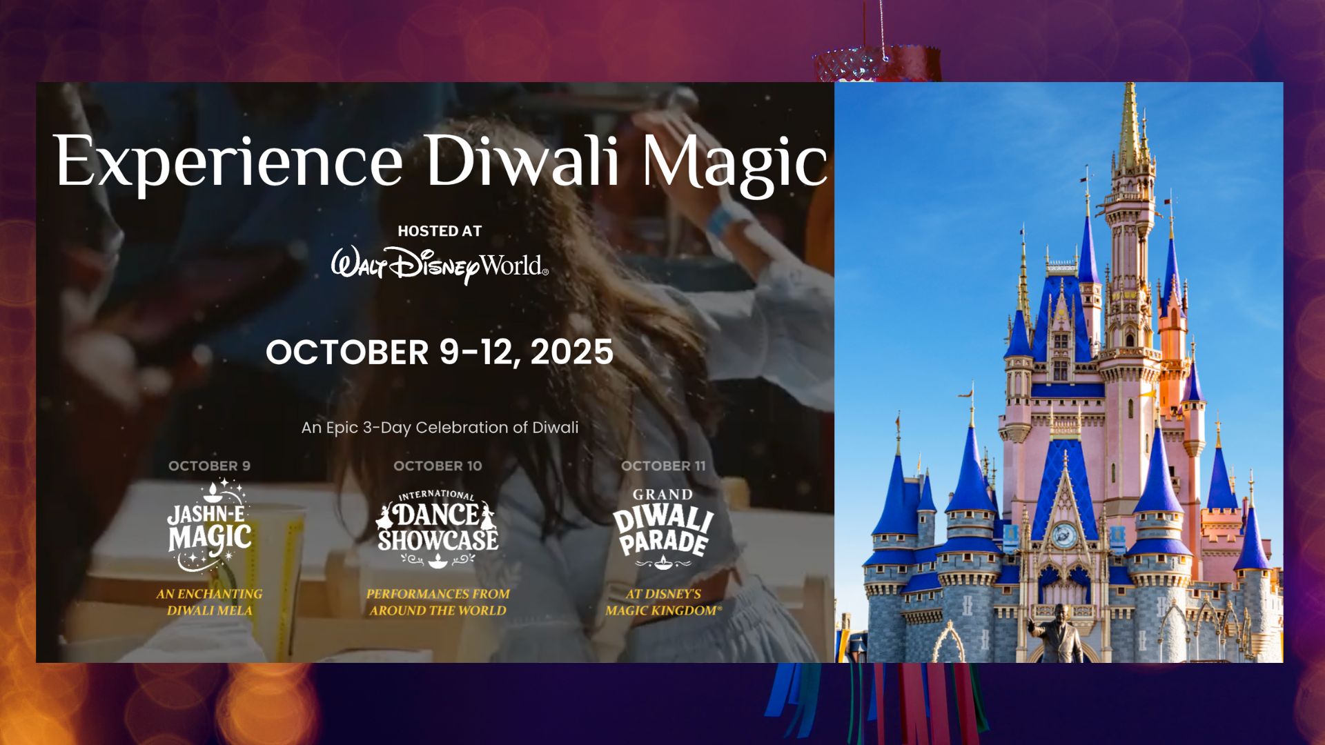 Diwali takes over Disney’s Magic Kingdom with Diwali Dance Fest 2025