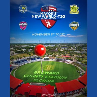 Florida to Host Mayor’s New World T20 Cricket League This November