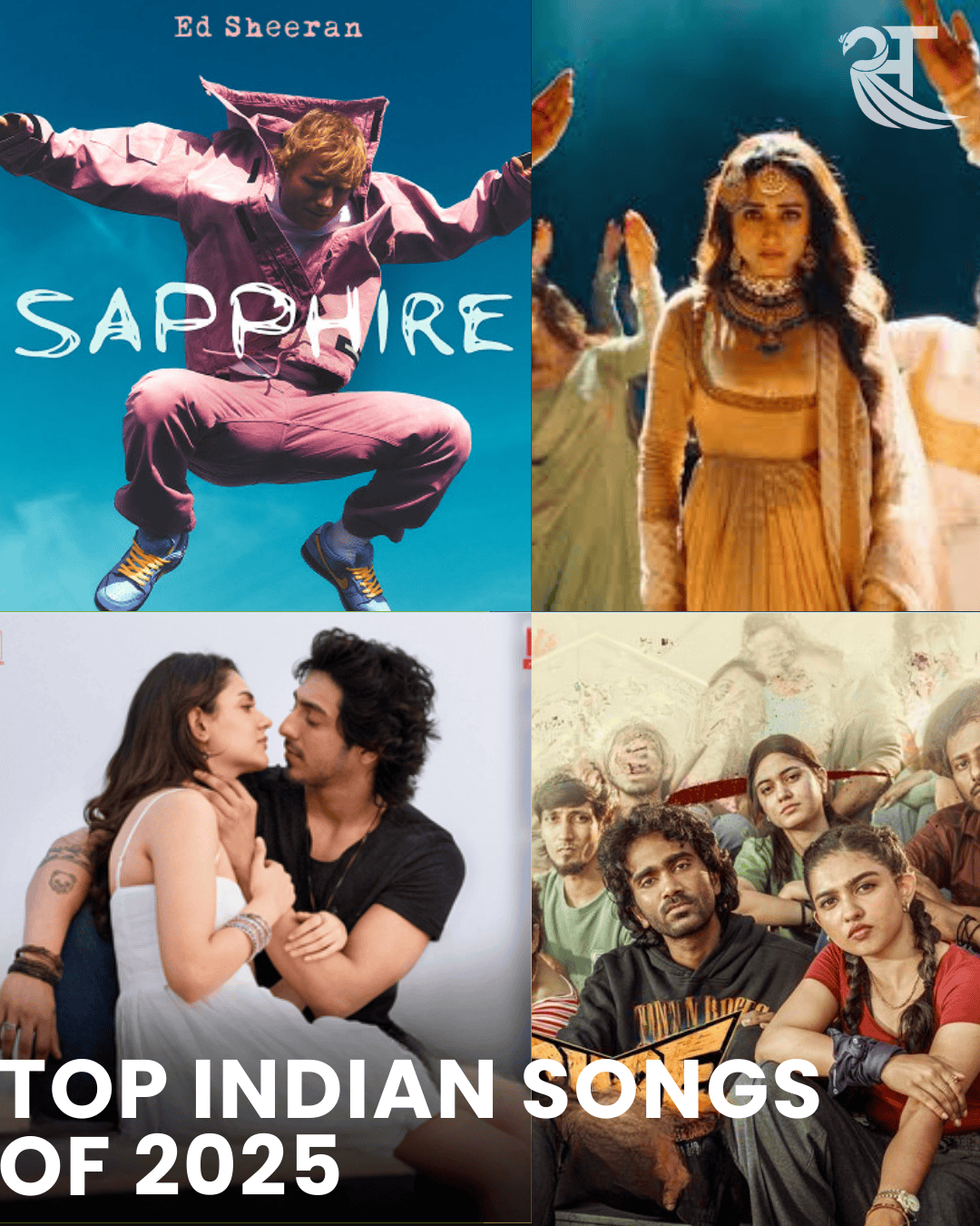 Top 20 Indian Songs of 2025 in North and South India
