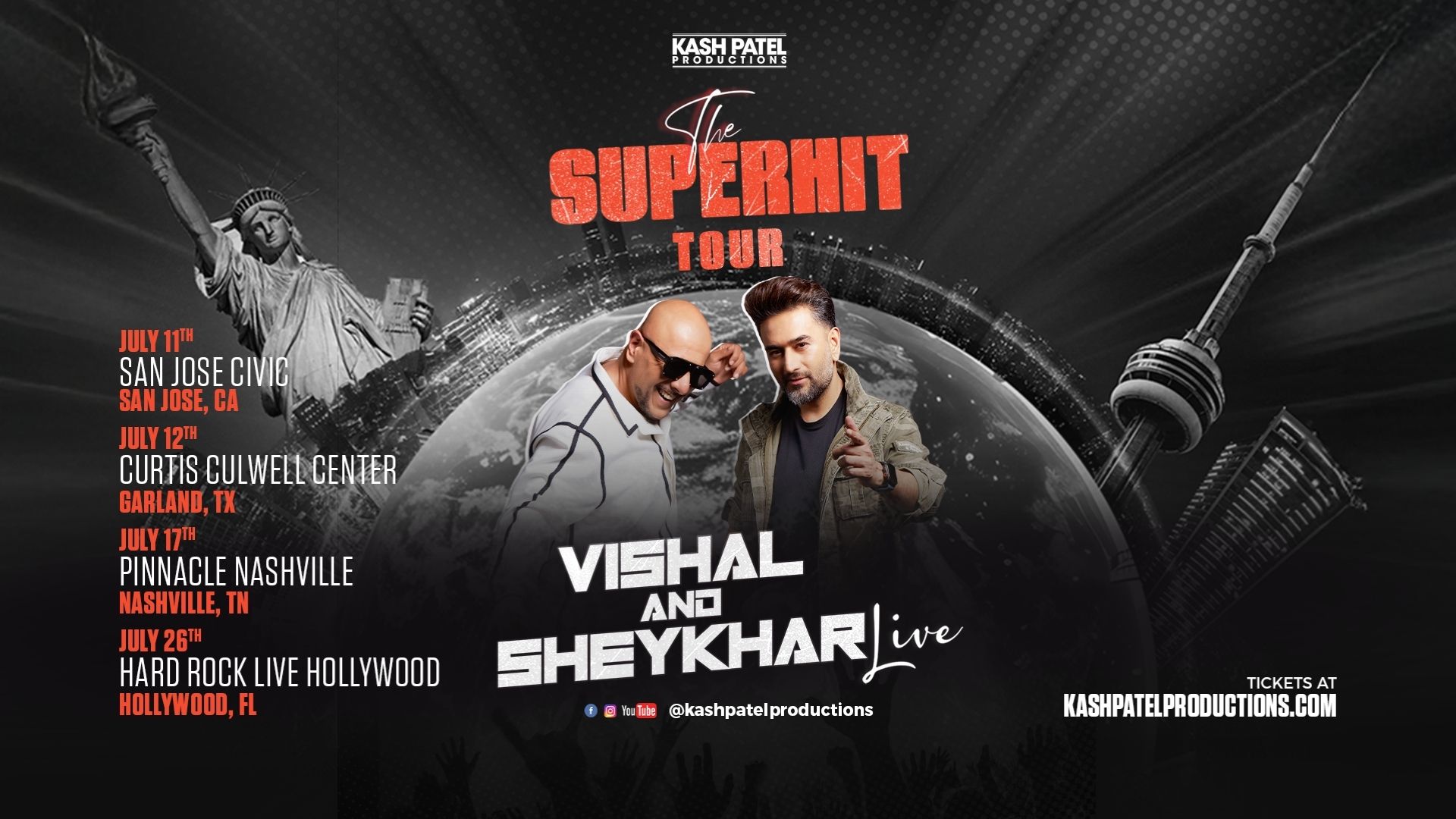 Vishal & Sheykhar Are Back in the U.S. with “The Superhit Tour”
