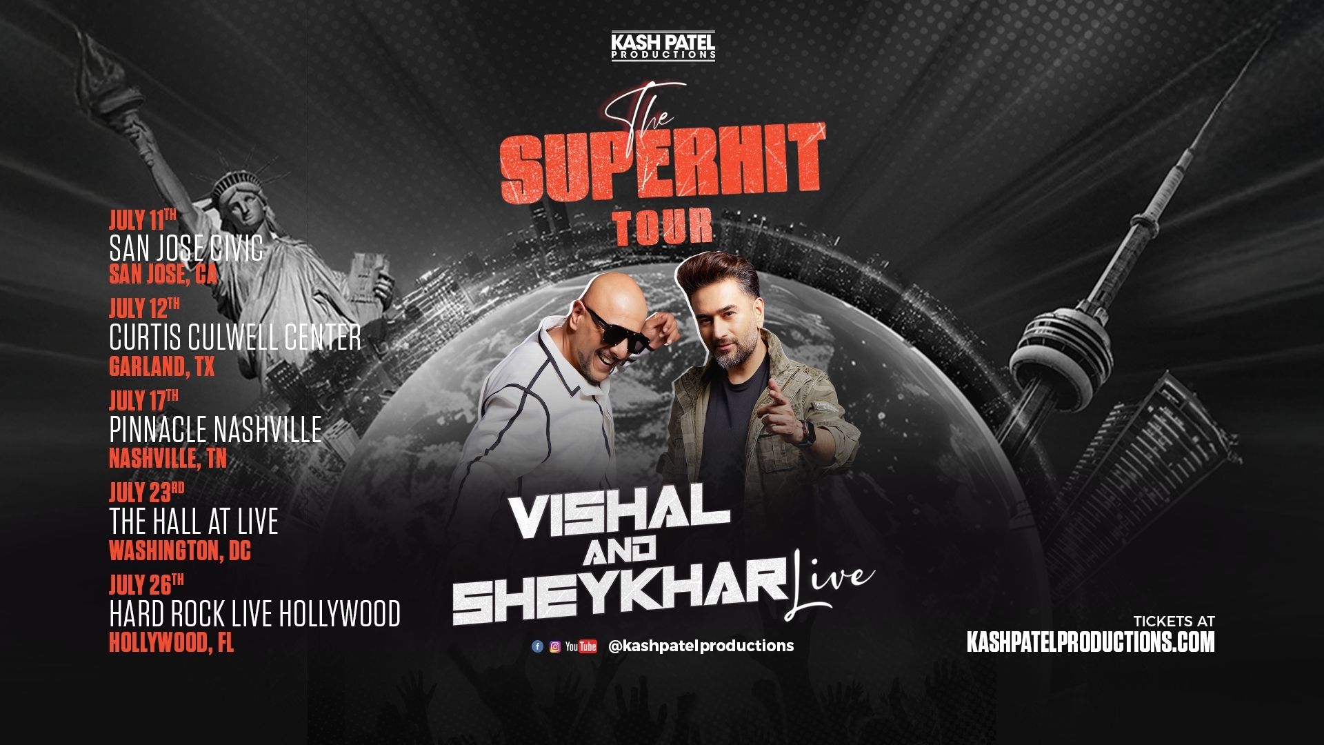 Vishal & Sheykhar Are Back in the U.S. with “The Superhit Tour”