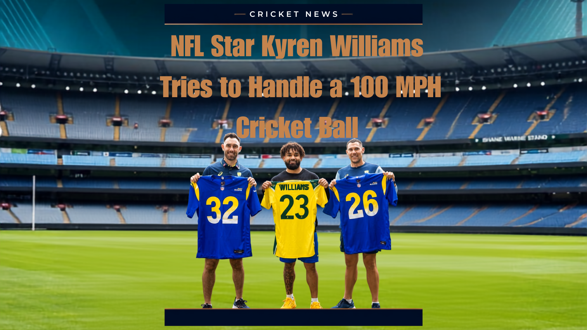 NFL Star Kyren Williams Tries to Handle a 100 MPH Cricket Ball